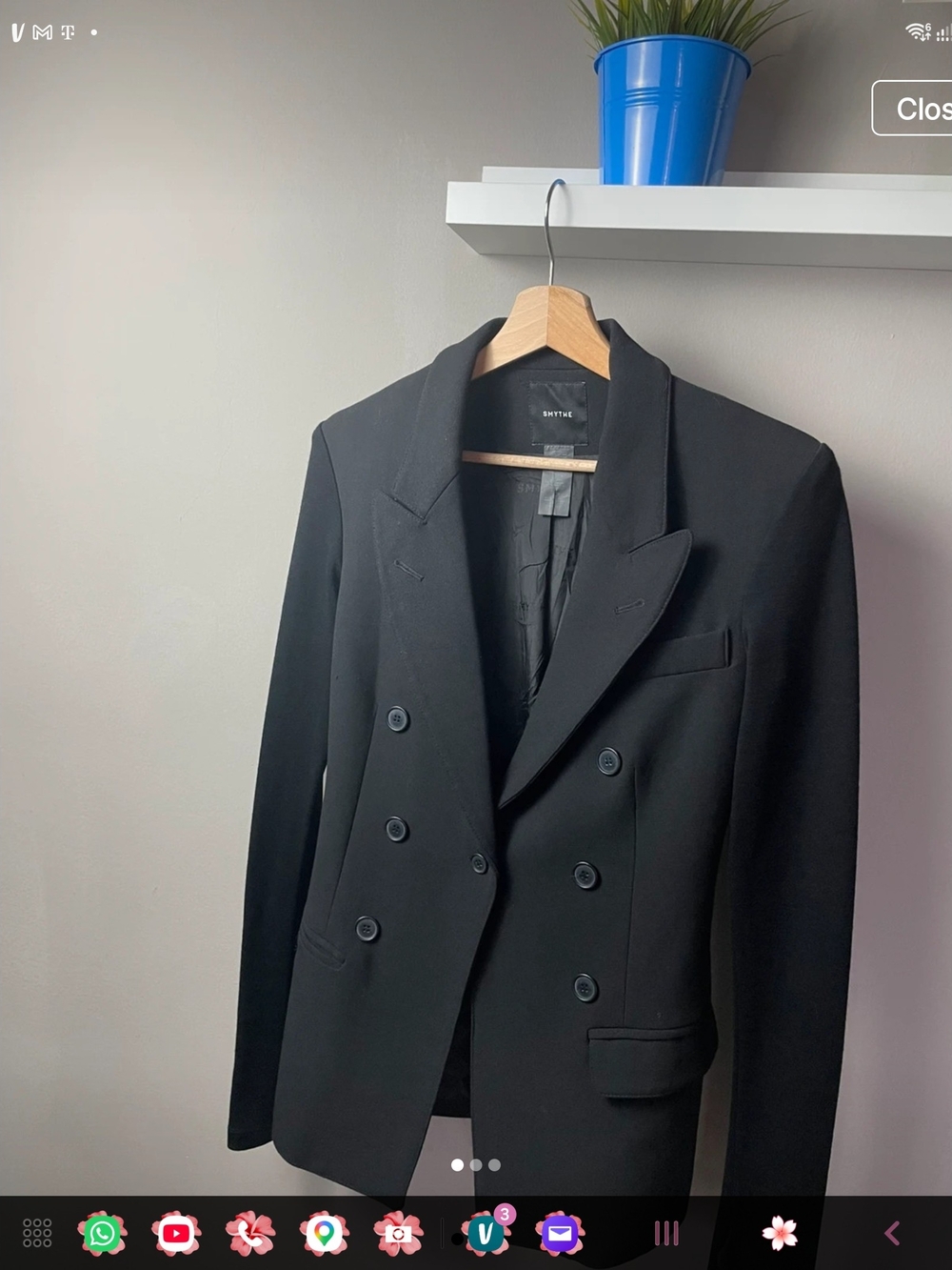 Smythe Black Double-Breasted Blazer Not A Db Pagoda